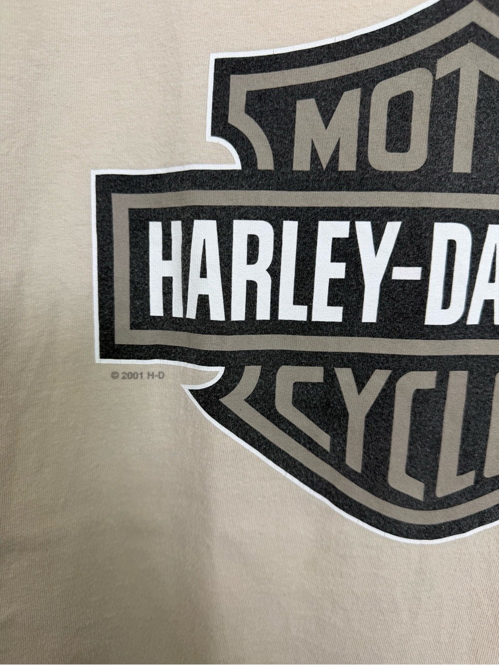 Vintage 2001 Harley Davidson South T-Shirt Size Large Cotton Made in USA Y2K - Picture 2 of 7